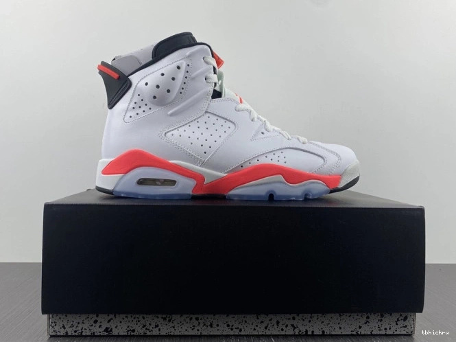 Rep TBkick (2014) White Retro Jordan 6 Infrared 384664-123 0813